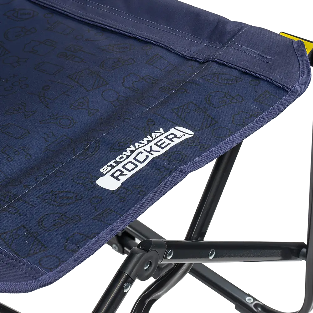 Luxury Camp Stowaway Rocker - Choice 794 - Freestyle Rocker Portable Outdoor Folding Chair Detail
