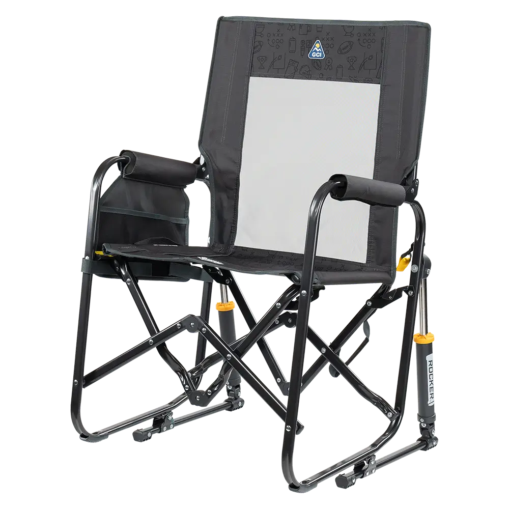 Luxury Camp Stowaway Rocker - Choice 794 - Freestyle Rocker Portable Outdoor Folding Chair Detail