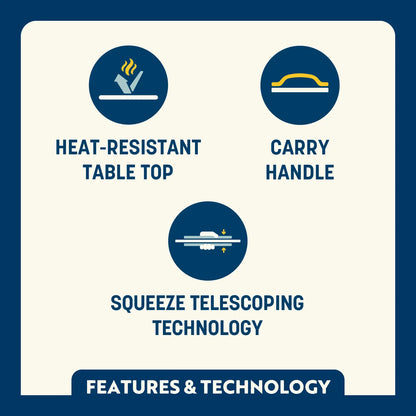 Heat-Resistant Compact Camp Table 20 - Choice 513 - Multi-Functional Heavy-Duty Grilling Table Counter Detail