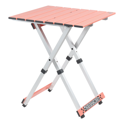 Heat-Resistant Compact Camp Table 20 - Choice 513 - Multi-Functional Heavy-Duty Grilling Table Counter - Coral