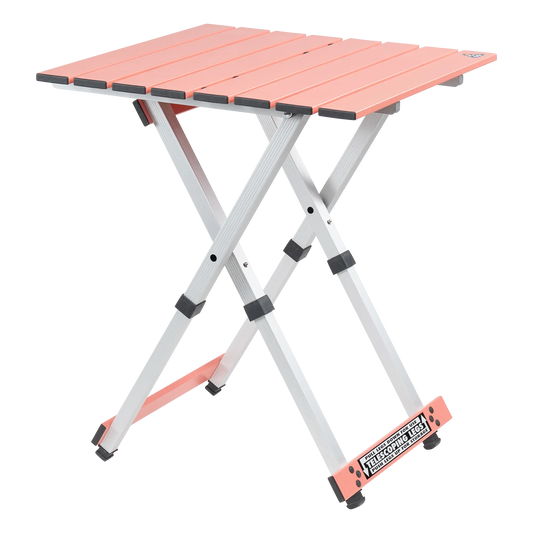 Heat-Resistant Compact Camp Table 20 - Choice 513 - Multi-Functional Heavy-Duty Grilling Table Counter - Coral