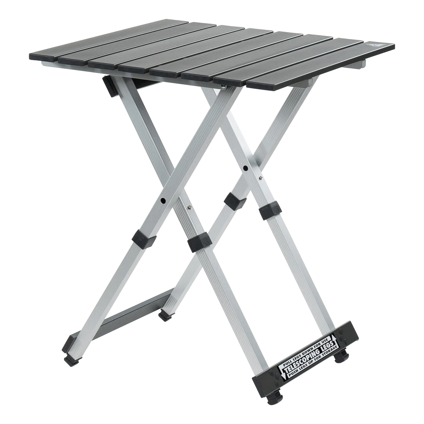 Heat-Resistant Compact Camp Table 20 - Choice 513 - Multi-Functional Heavy-Duty Grilling Table Counter - Black Chrome