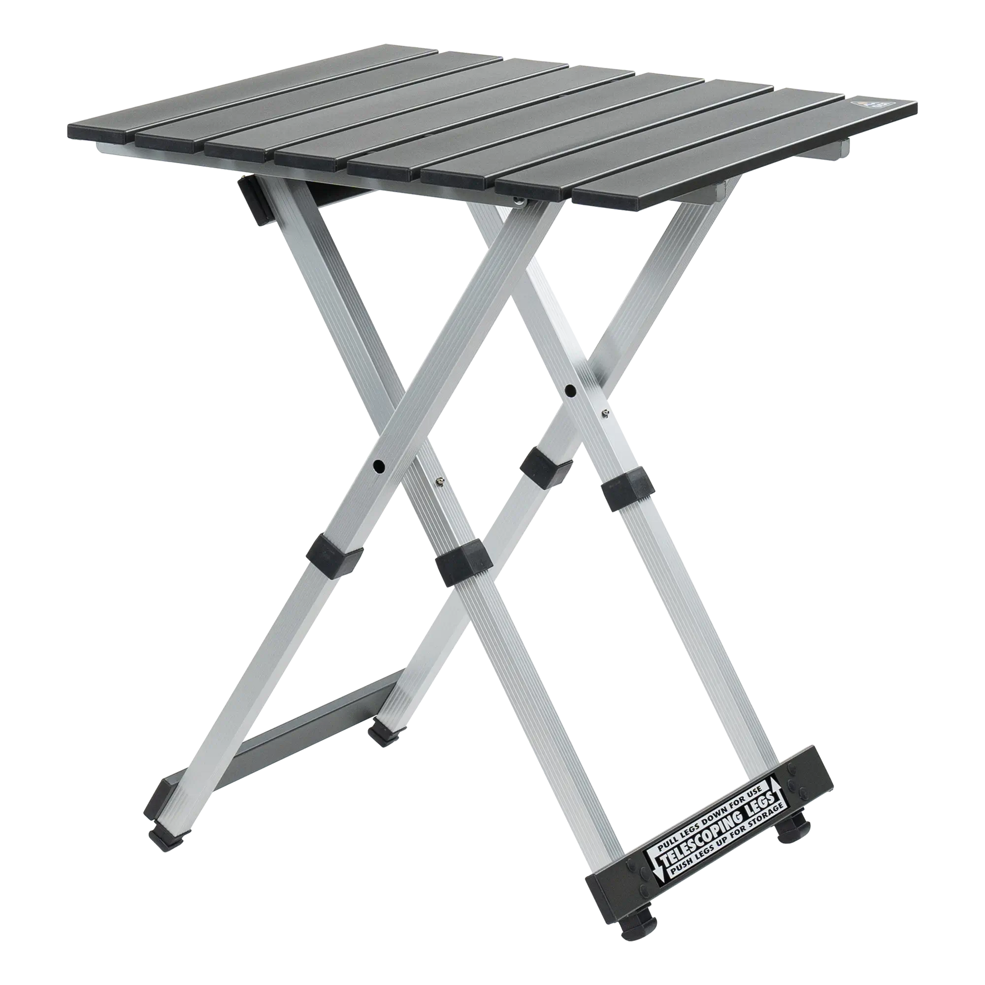 Heat-Resistant Compact Camp Table 20 - Choice 513 - Multi-Functional Heavy-Duty Grilling Table Counter - Black Chrome
