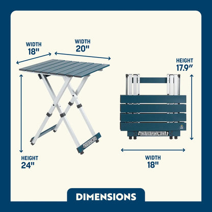 Heat-Resistant Compact Camp Table 20 - Choice 513 - Multi-Functional Heavy-Duty Grilling Table Counter Detail