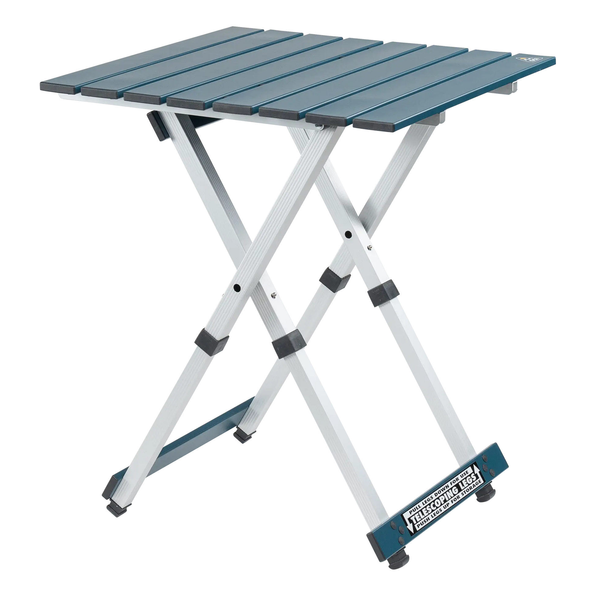 Heat-Resistant Compact Camp Table 20 - Choice 513 - Multi-Functional Heavy-Duty Grilling Table Counter - Teal
