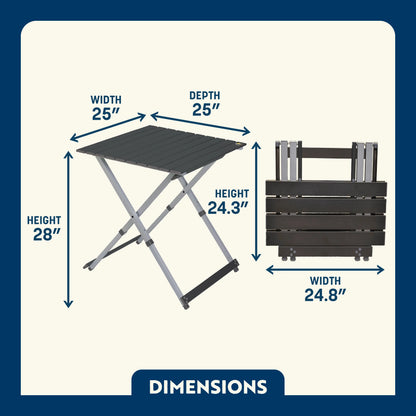 Slim-Fold Compact Camp Table 25 - Choice 214 - Master Outdoor Kitchen Station for Tailgating & BBQ Detail