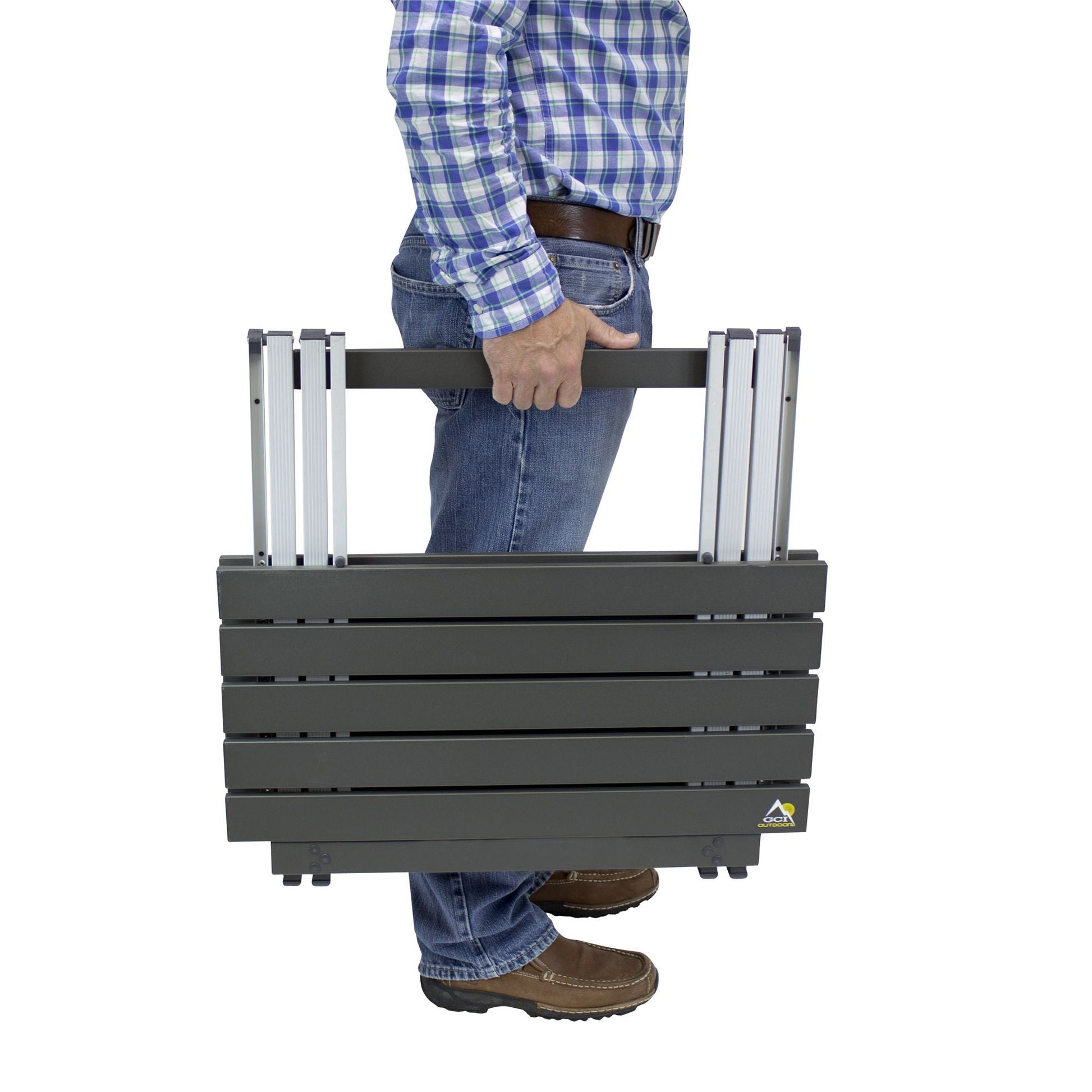 Slim-Fold Compact Camp Table 25 - Choice 214 - Master Outdoor Kitchen Station for Tailgating & BBQ Detail