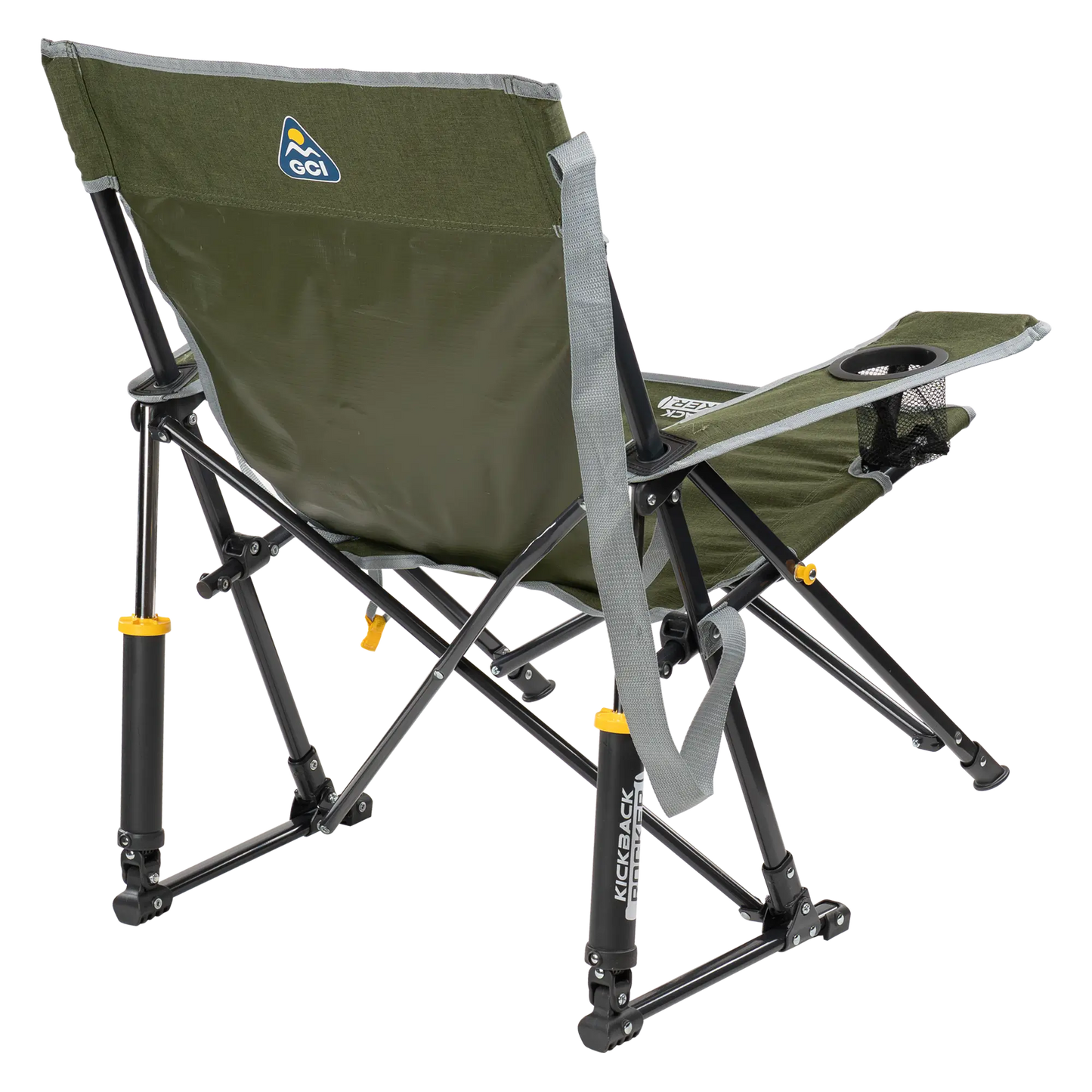 Smooth Motion Kickback Rocker - Choice 345 - Patented Spring-Action Rocking Chair for Camping Detail