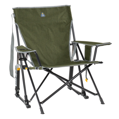 Smooth Motion Kickback Rocker - Choice 345 - Patented Spring-Action Rocking Chair for Camping - Heathered Loden