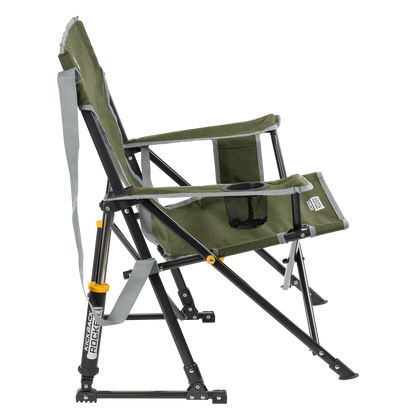 Smooth Motion Kickback Rocker - Choice 345 - Patented Spring-Action Rocking Chair for Camping Detail