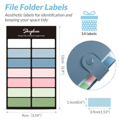 Eco-Friendly SKYDUE Expanding File Organizer with 8 Pockets, for Daily Use