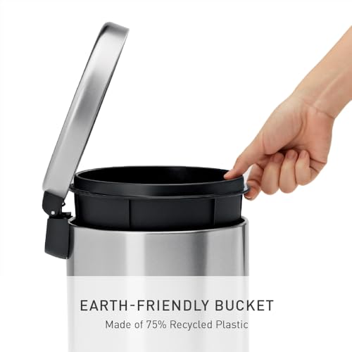 exclusive simplehuman Round Step Can, 4.5L / 1.2 Gallon Essentials