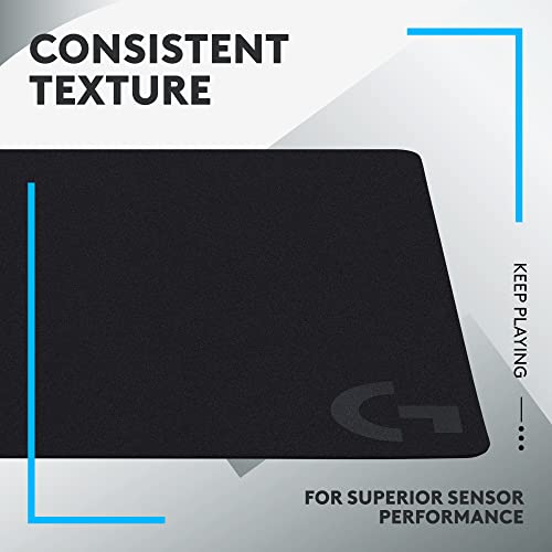 Logitech G240 Cloth Gaming Mouse Pad, Optimized for Sensors, Moderate Kit