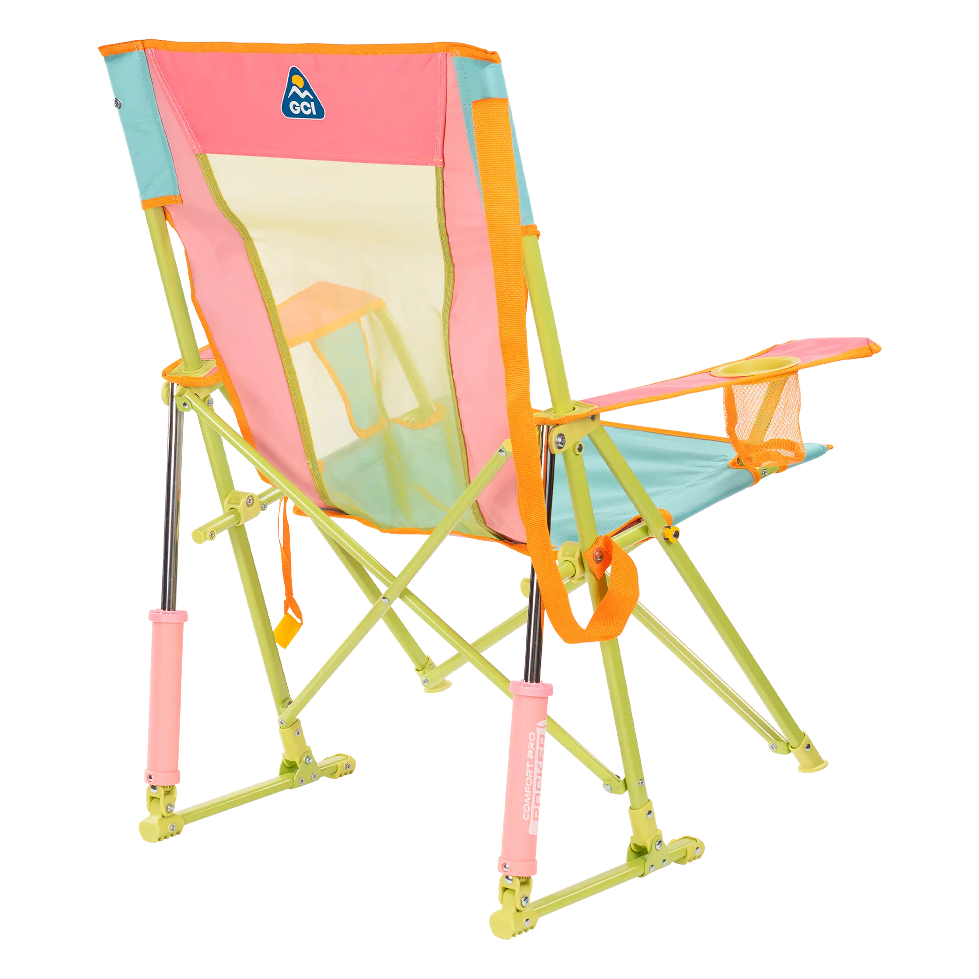 Heavy-Duty Freestyle Comfort Pro Rocker - Choice 375 - Freestyle Rocker Portable Outdoor Folding Chair Detail