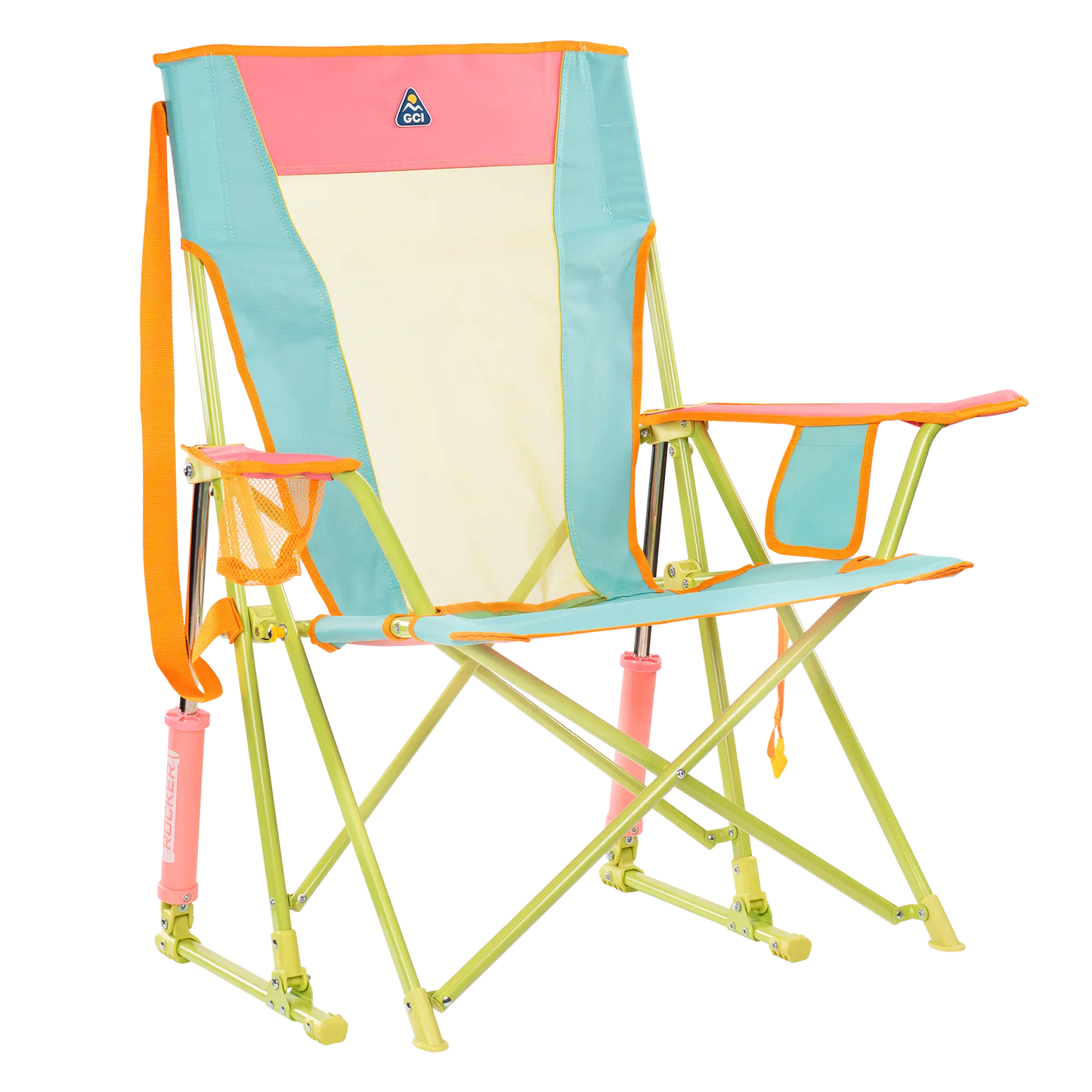 Heavy-Duty Freestyle Comfort Pro Rocker - Choice 375 - Freestyle Rocker Portable Outdoor Folding Chair - Sweet Tea