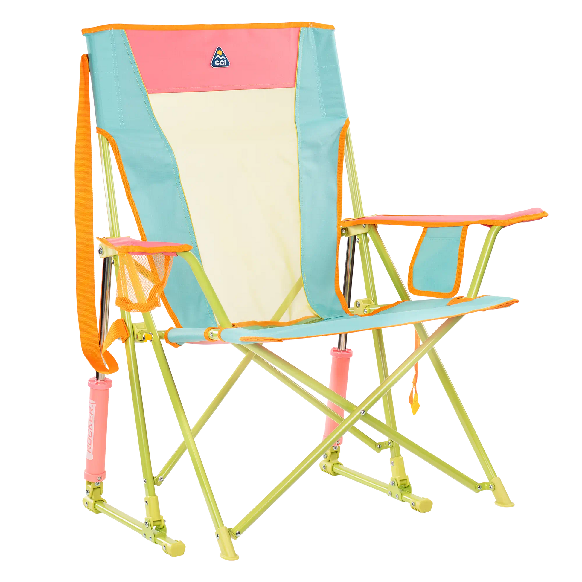 Heavy-Duty Freestyle Comfort Pro Rocker - Choice 375 - Freestyle Rocker Portable Outdoor Folding Chair - Sweet Tea