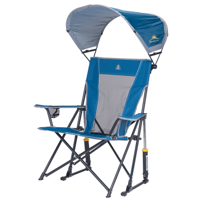 Premium All-Weather SunShade Rocker - Choice 550 - RoadTrip Rocker Smooth Motion Camp Chair Detail