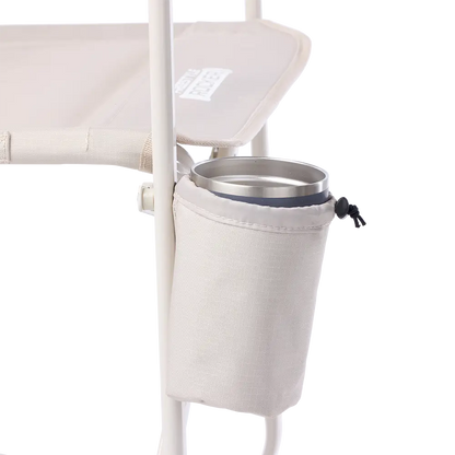 Luxury Camp Freestyle Rocker Elite - Choice 460 - Heavy-Duty Kickback Rocker with Beverage Holder Detail