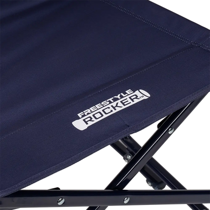Luxury Camp Freestyle Rocker Elite - Choice 460 - Heavy-Duty Kickback Rocker with Beverage Holder Detail