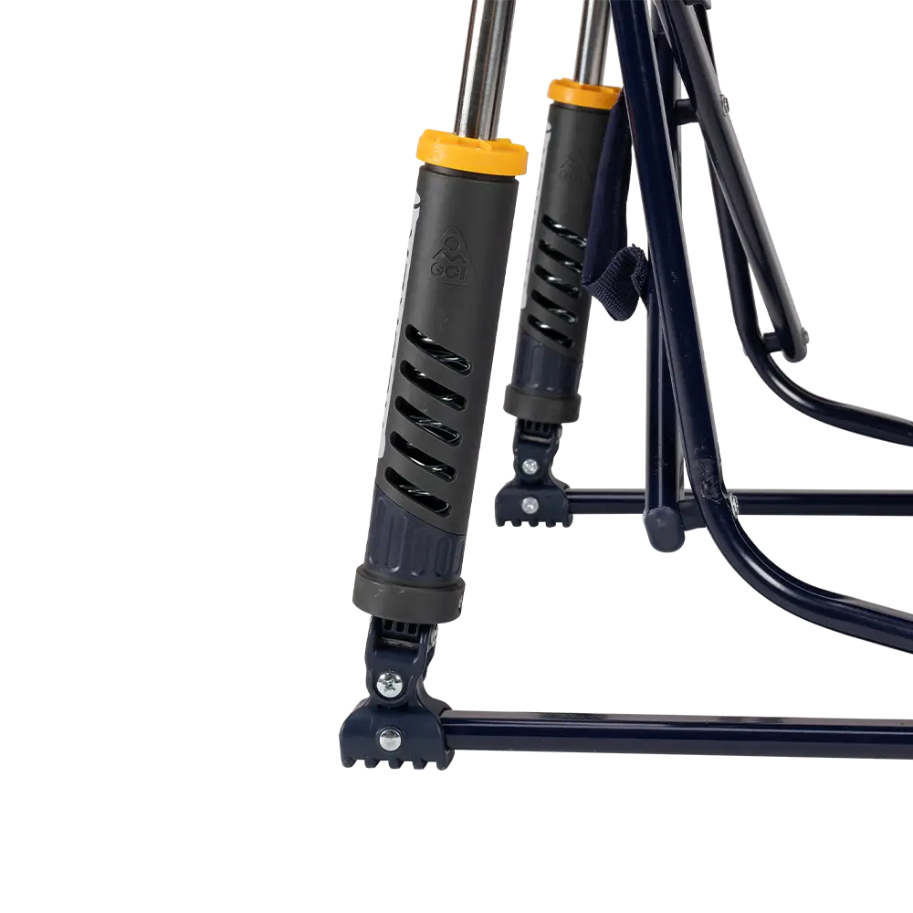 Luxury Camp Freestyle Rocker Elite - Choice 460 - Heavy-Duty Kickback Rocker with Beverage Holder Detail