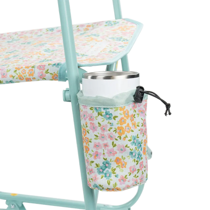 Luxury Camp Freestyle Rocker Elite - Choice 460 - Heavy-Duty Kickback Rocker with Beverage Holder Detail