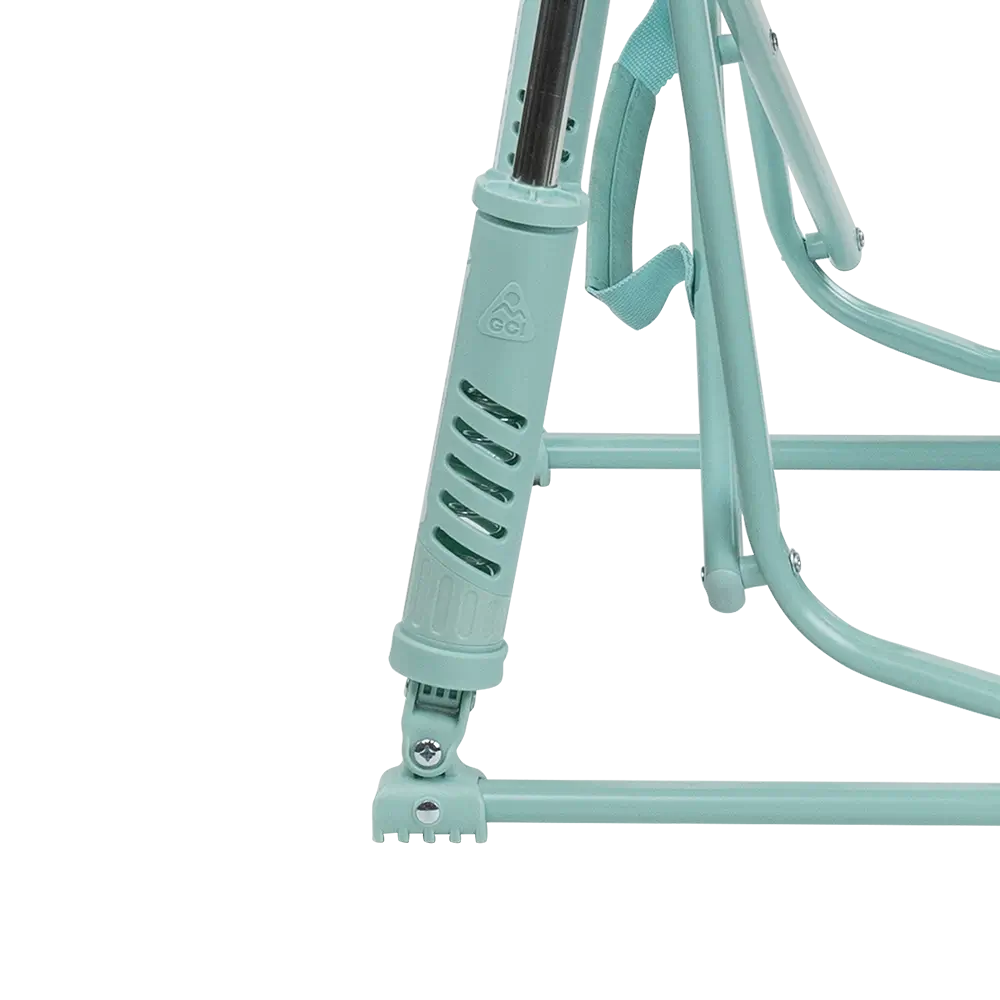 Luxury Camp Freestyle Rocker Elite - Choice 460 - Heavy-Duty Kickback Rocker with Beverage Holder Detail