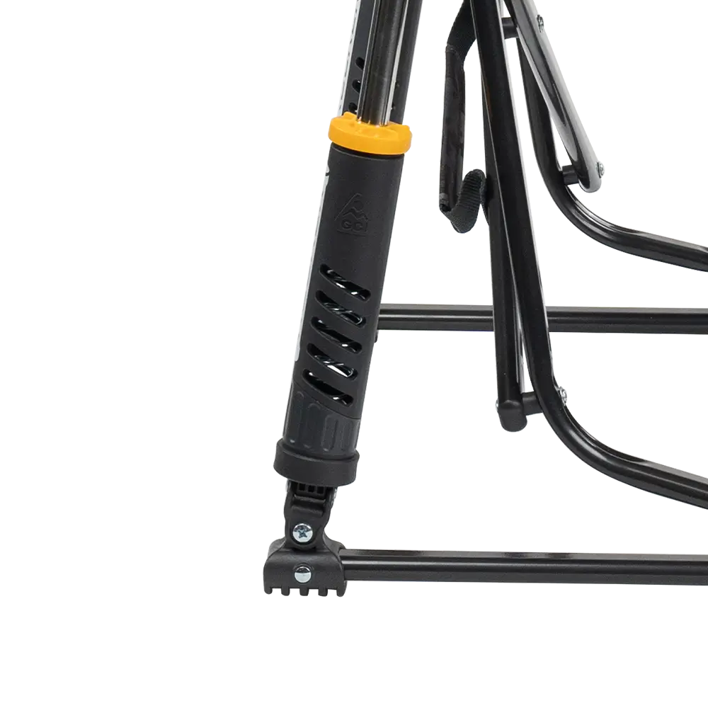 Luxury Camp Freestyle Rocker Elite - Choice 460 - Heavy-Duty Kickback Rocker with Beverage Holder Detail