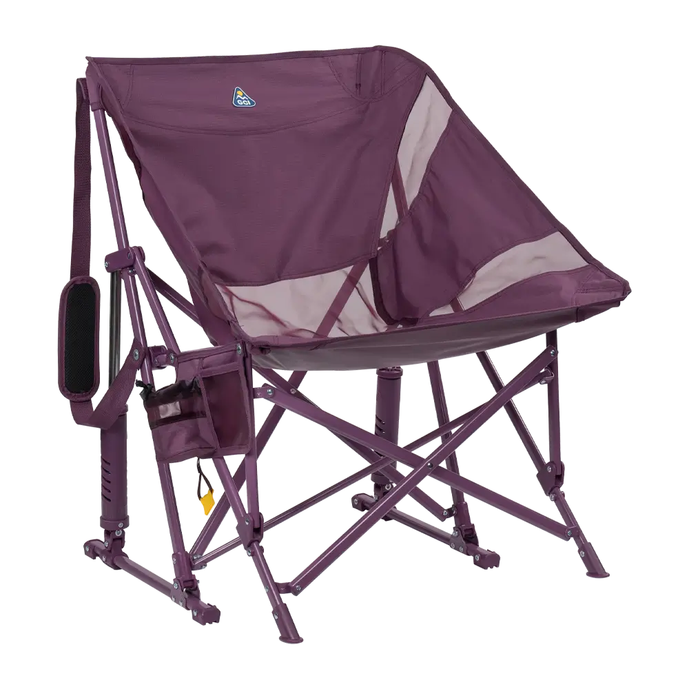 Heavy-Duty Freestyle Pod Rocker Elite - Choice 832 - Patented Spring-Action Rocking Chair for Camping - Pastel Amethyst