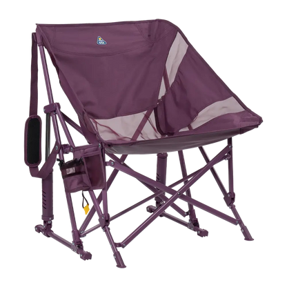 Heavy-Duty Freestyle Pod Rocker Elite - Choice 832 - Patented Spring-Action Rocking Chair for Camping - Pastel Amethyst