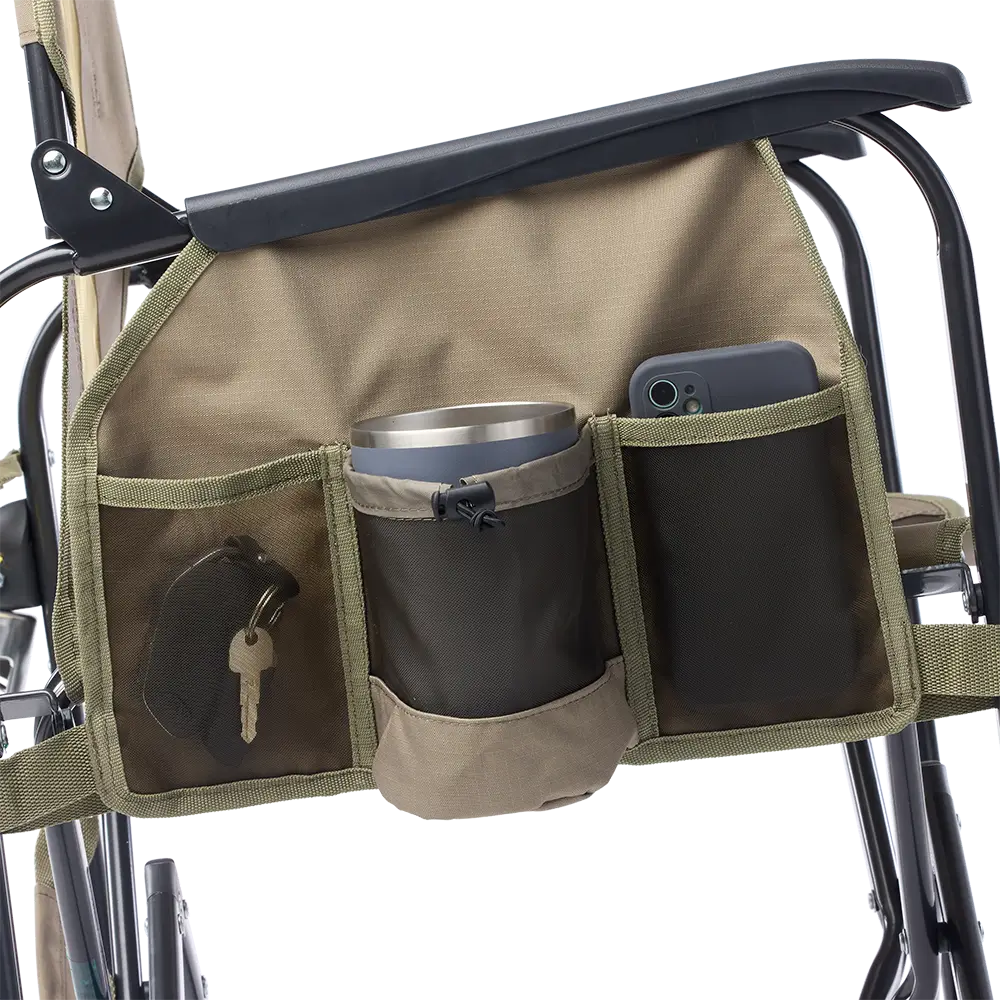 Patented Spring-Action Adjustable Rocker - Choice 573 - Freestyle Rocker Portable Outdoor Folding Chair Detail