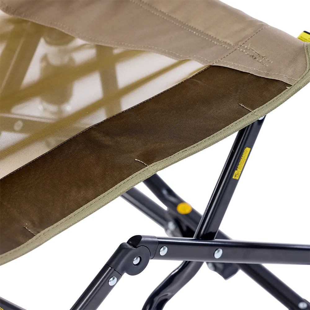 Patented Spring-Action Adjustable Rocker - Choice 573 - Freestyle Rocker Portable Outdoor Folding Chair Detail