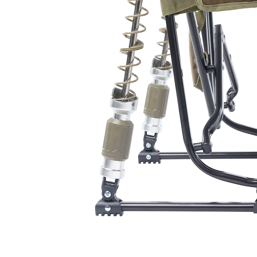 Patented Spring-Action Adjustable Rocker - Choice 573 - Freestyle Rocker Portable Outdoor Folding Chair Detail