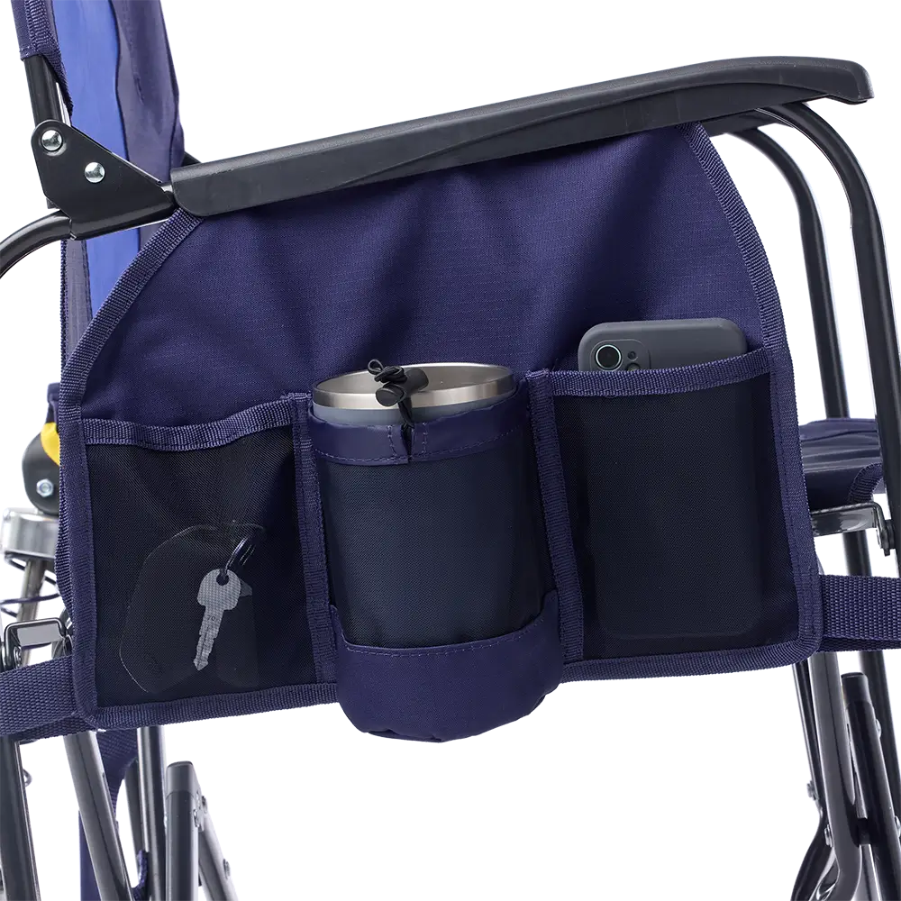 Patented Spring-Action Adjustable Rocker - Choice 573 - Freestyle Rocker Portable Outdoor Folding Chair Detail