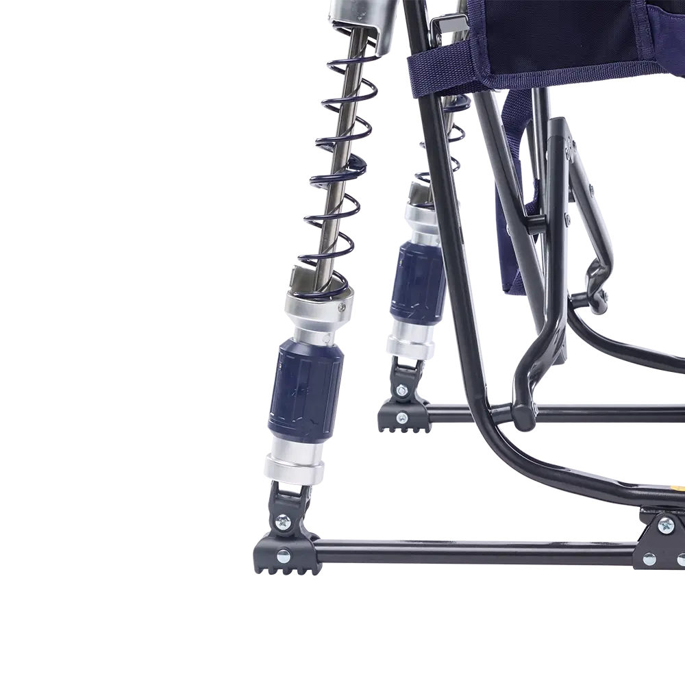 Patented Spring-Action Adjustable Rocker - Choice 573 - Freestyle Rocker Portable Outdoor Folding Chair Detail