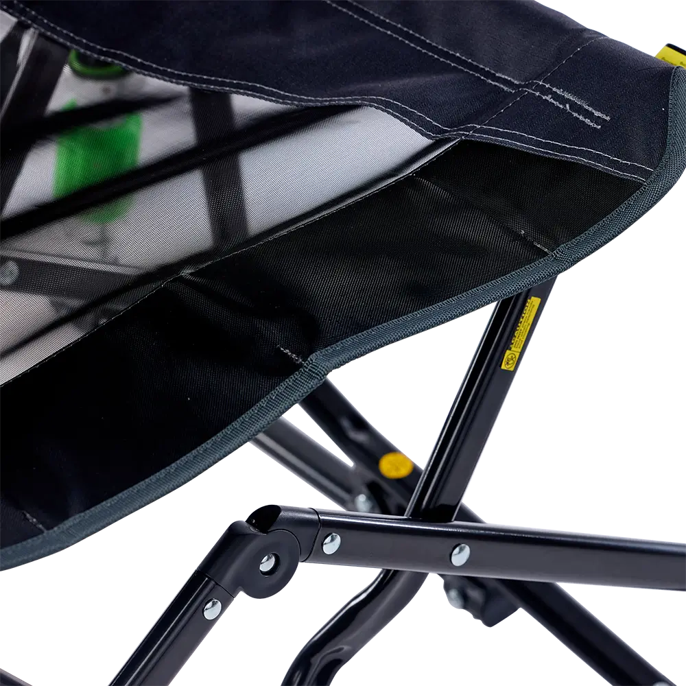 Patented Spring-Action Adjustable Rocker - Choice 573 - Freestyle Rocker Portable Outdoor Folding Chair Detail
