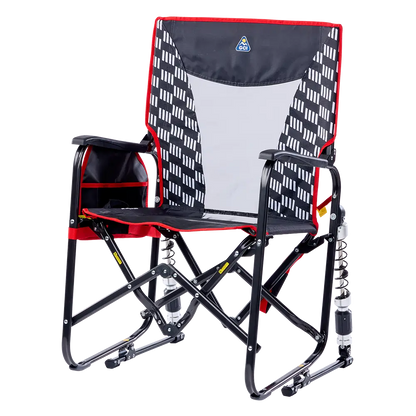 Patented Spring-Action Adjustable Rocker - Choice 573 - Freestyle Rocker Portable Outdoor Folding Chair Detail