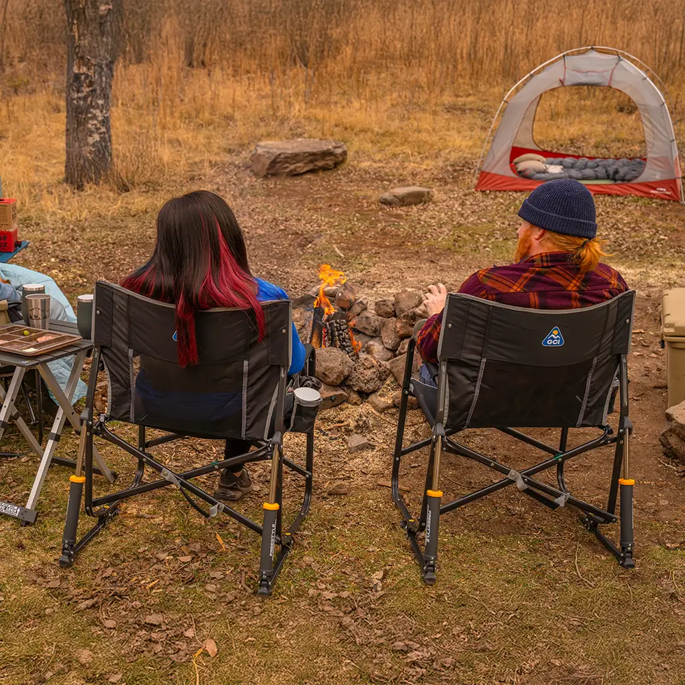 Heavy-Duty Freestyle Freestyle Rocker XL - Choice 552 - Heavy-Duty Kickback Rocker with Beverage Holder Detail