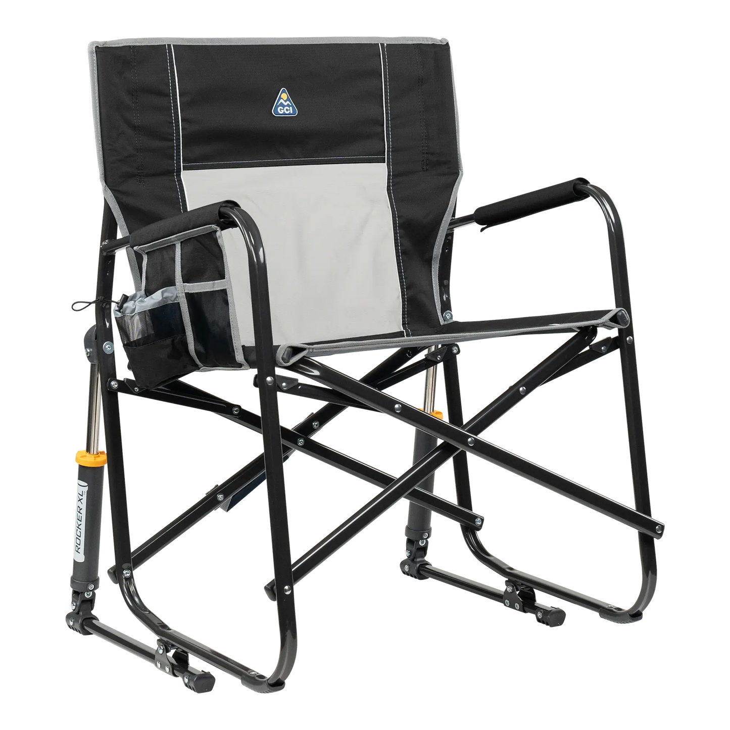 Heavy-Duty Freestyle Freestyle Rocker XL - Choice 552 - Heavy-Duty Kickback Rocker with Beverage Holder - Black