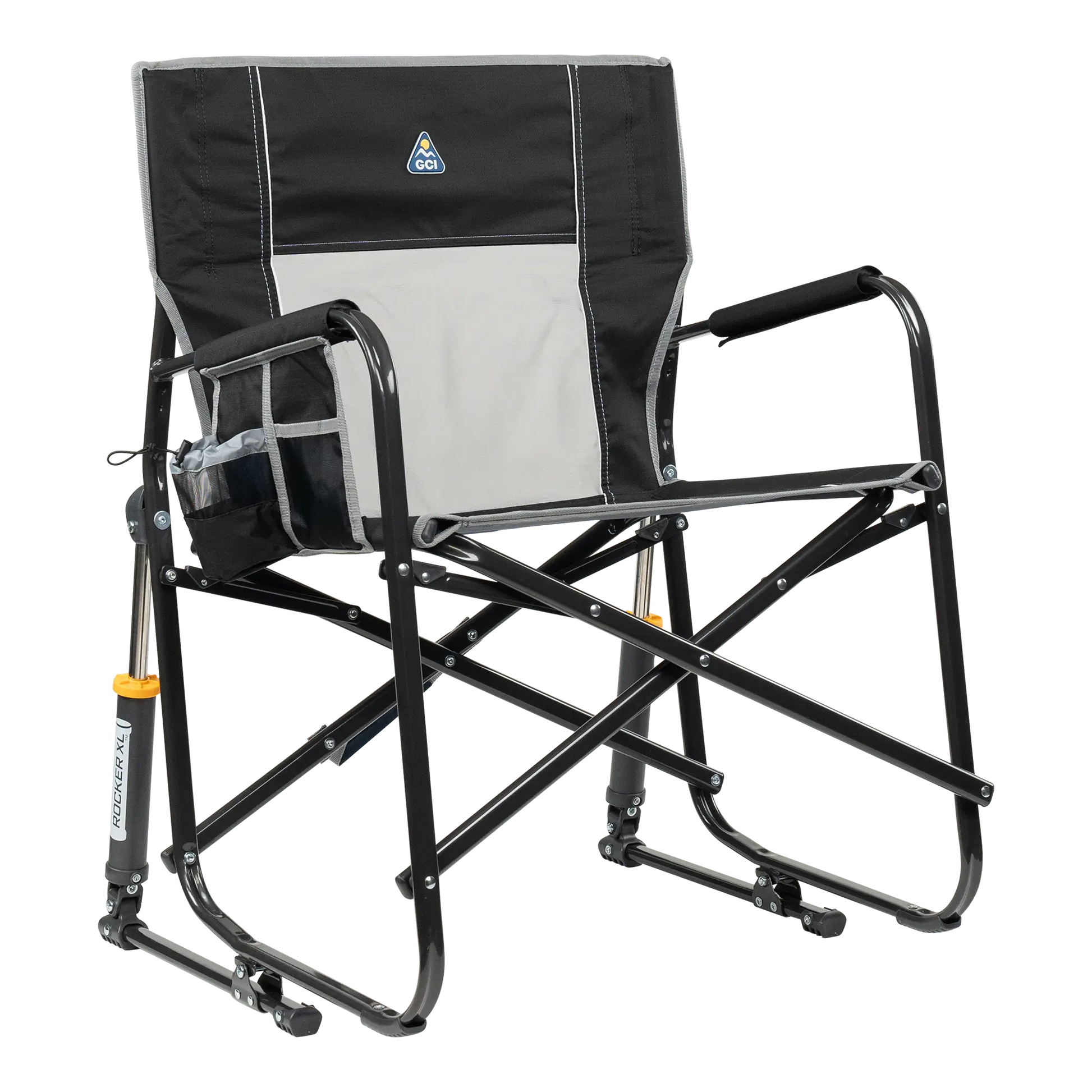 Heavy-Duty Freestyle Freestyle Rocker XL - Choice 552 - Heavy-Duty Kickback Rocker with Beverage Holder - Black
