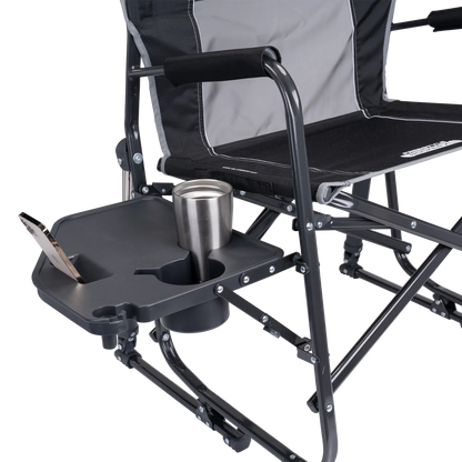 Heavy-Duty Freestyle Freestyle Rocker XL with Side Table - Choice 836 - Heavy-Duty Kickback Rocker with Beverage Holder Detail