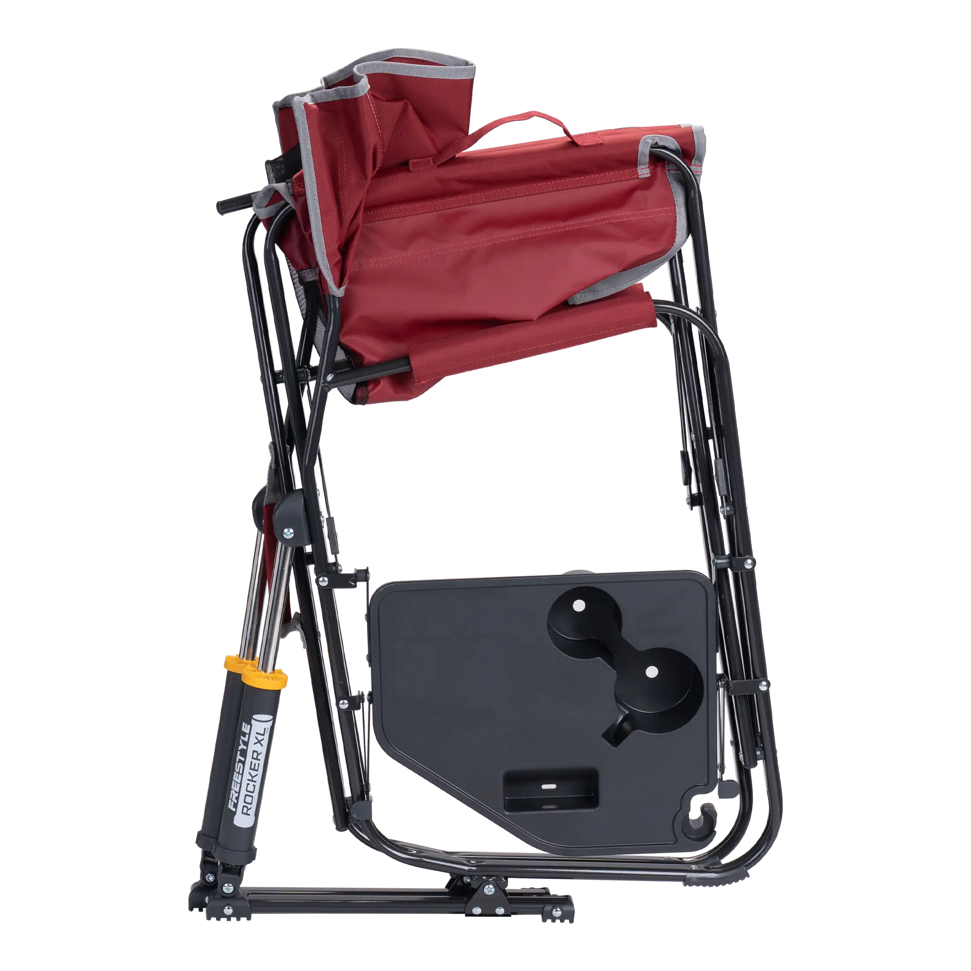 Heavy-Duty Freestyle Freestyle Rocker XL with Side Table - Choice 836 - Heavy-Duty Kickback Rocker with Beverage Holder Detail