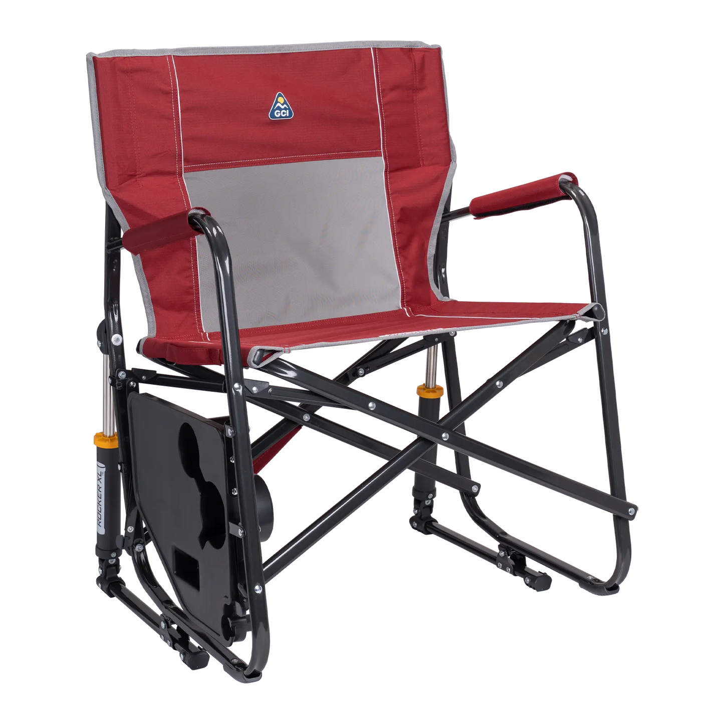 Heavy-Duty Freestyle Freestyle Rocker XL with Side Table - Choice 836 - Heavy-Duty Kickback Rocker with Beverage Holder Detail