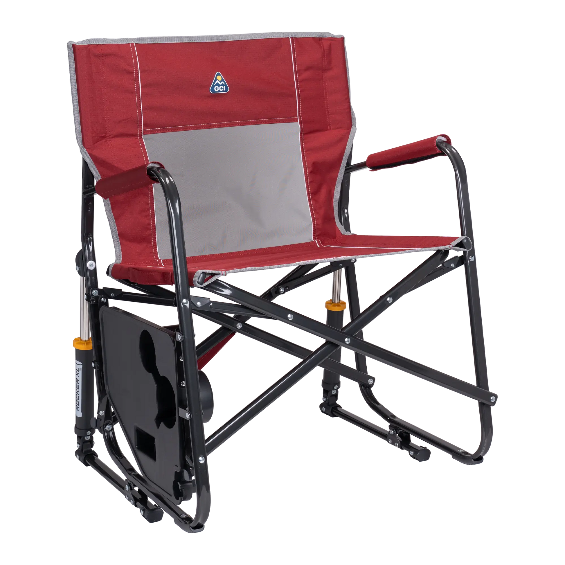 Heavy-Duty Freestyle Freestyle Rocker XL with Side Table - Choice 836 - Heavy-Duty Kickback Rocker with Beverage Holder Detail