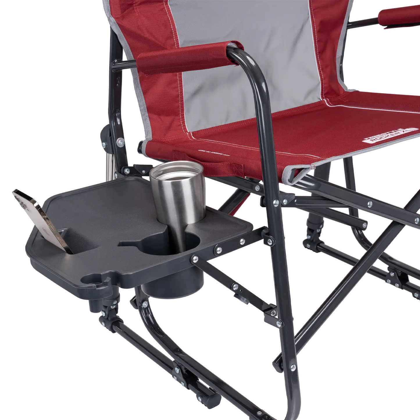 Heavy-Duty Freestyle Freestyle Rocker XL with Side Table - Choice 836 - Heavy-Duty Kickback Rocker with Beverage Holder Detail