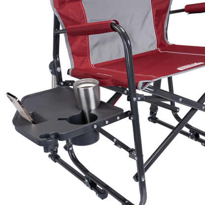 Heavy-Duty Freestyle Freestyle Rocker XL with Side Table - Choice 836 - Heavy-Duty Kickback Rocker with Beverage Holder Detail