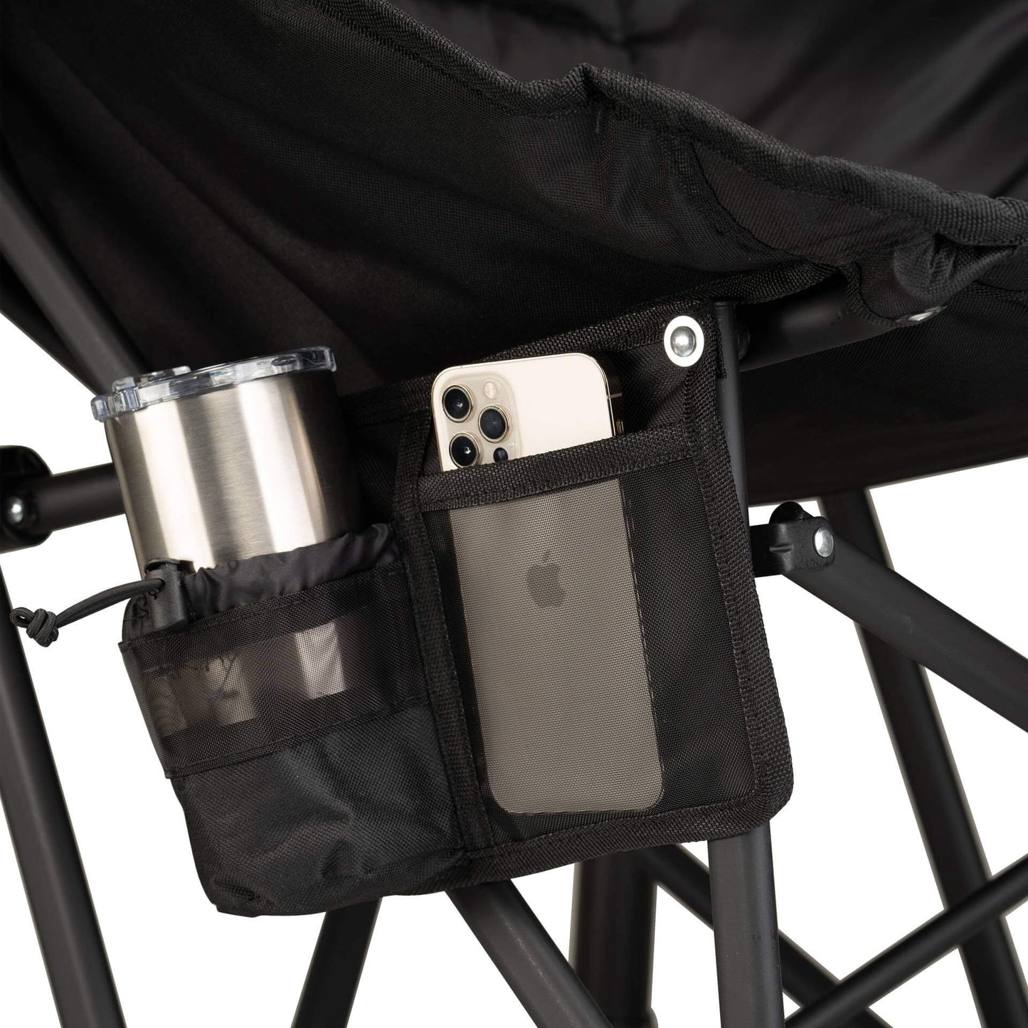 Patented Spring-Action Puff Rocker - Choice 731 - RoadTrip Rocker Smooth Motion Camp Chair Detail
