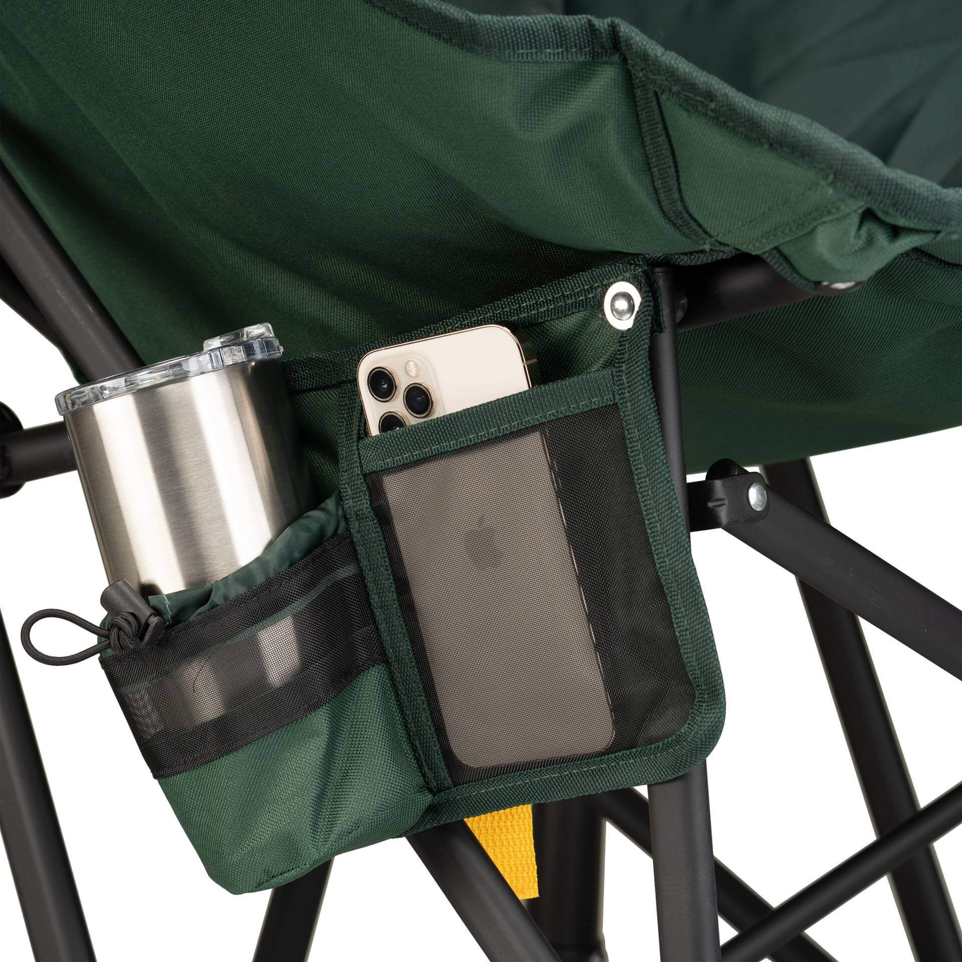 Patented Spring-Action Puff Rocker - Choice 731 - RoadTrip Rocker Smooth Motion Camp Chair Detail