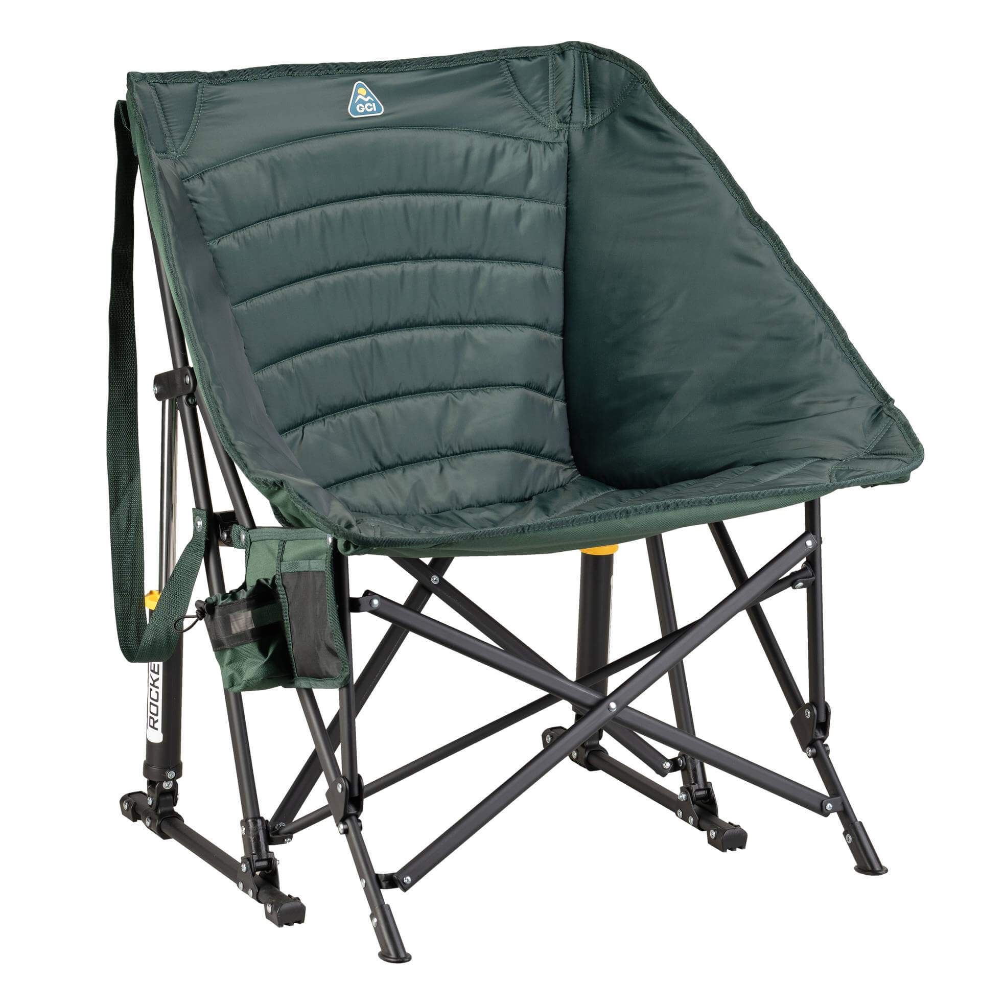 Patented Spring-Action Puff Rocker - Choice 731 - RoadTrip Rocker Smooth Motion Camp Chair - Hunter