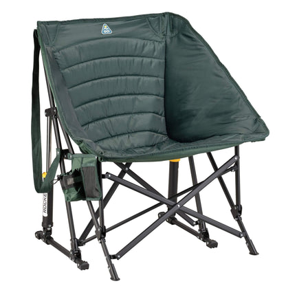 Patented Spring-Action Puff Rocker - Choice 731 - RoadTrip Rocker Smooth Motion Camp Chair - Hunter