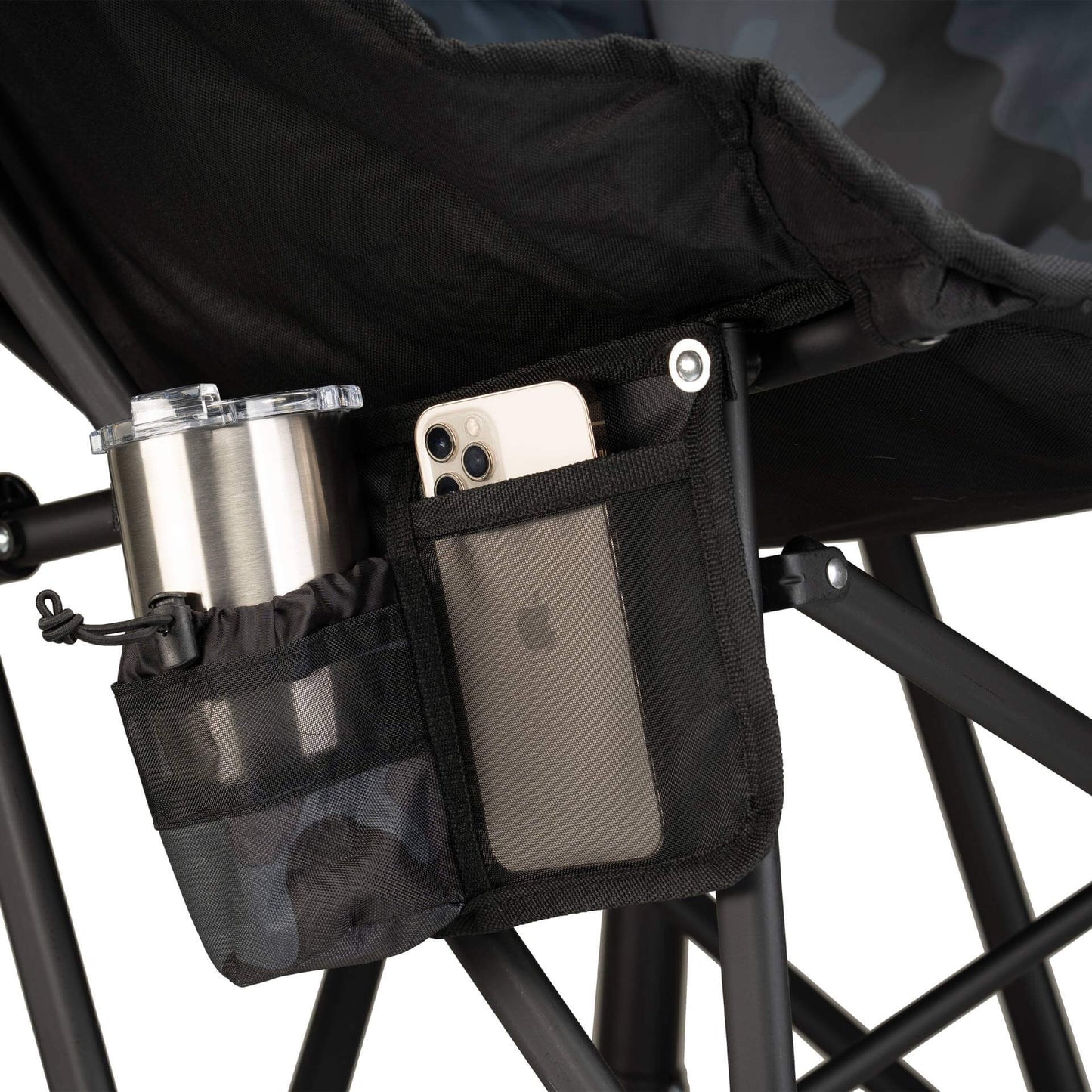 Patented Spring-Action Puff Rocker - Choice 731 - RoadTrip Rocker Smooth Motion Camp Chair Detail